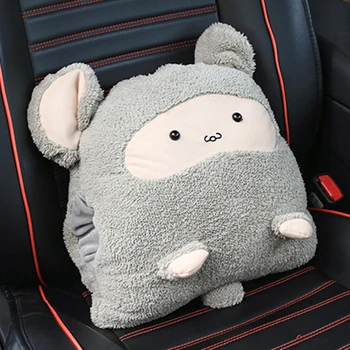 

110x160cm Cushion Blanket pillow multi-function blankets cartoon Cat Coral Fleece plush child adult sofa bed home car Decor