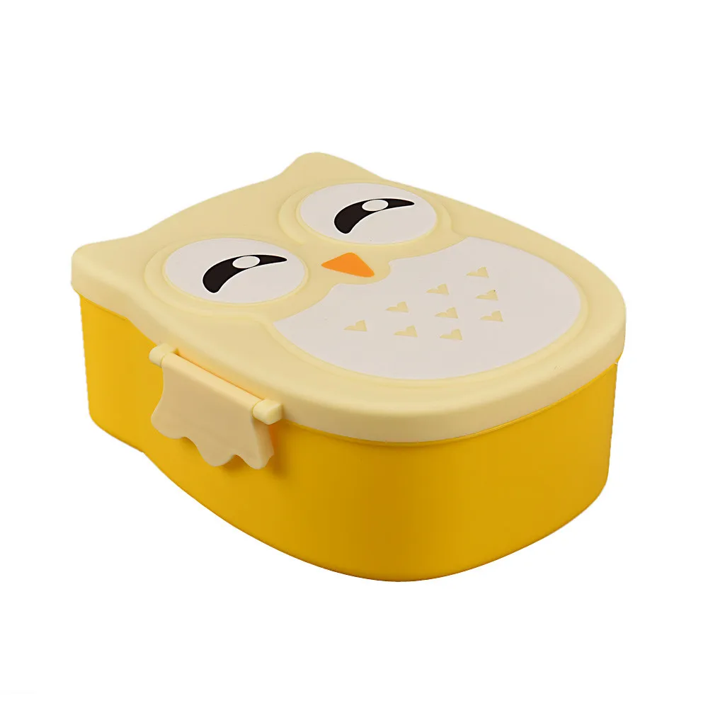 

Fashion Owl Lunch Box Food Container Storage Box Portable Bento Box Kitchen Refrigerator Storage Box Food Container opbergdoos