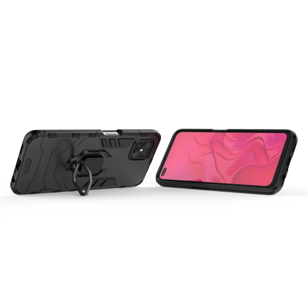 Luxury Ring Armor Shockproof Case with Stand - Enhanced Protective Phone Cover