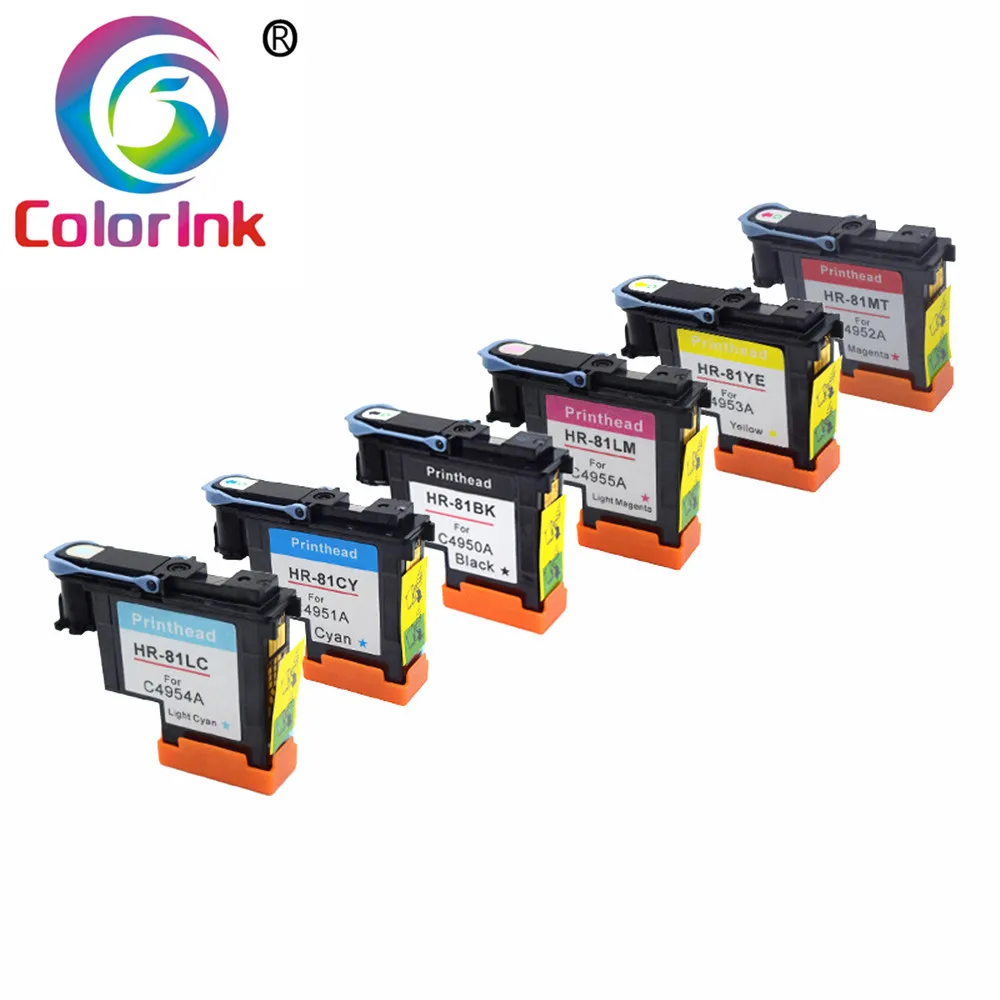 Печатающая головка ColoInk 81 для принтера HP Designjet 5000 5000PC 5500 5500PS с стабильным