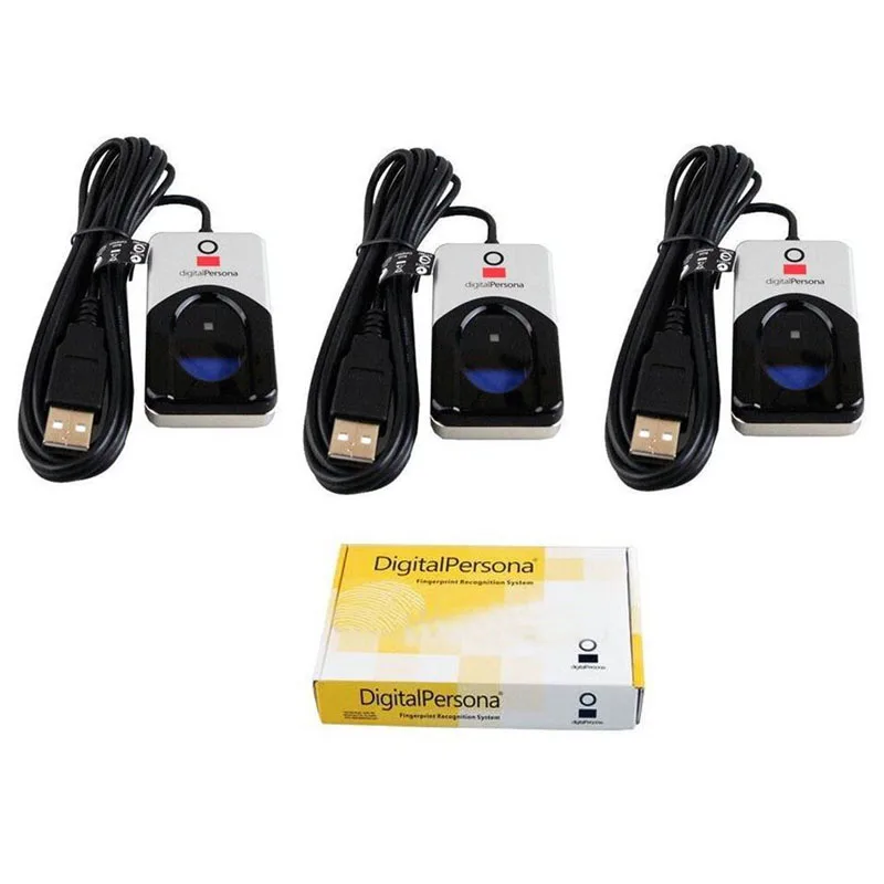 

Lot 3pcs Digital Personal U.ARE.U 4500 Fingerprint Reader USB Biometric Scanner Security for PC Laptop
