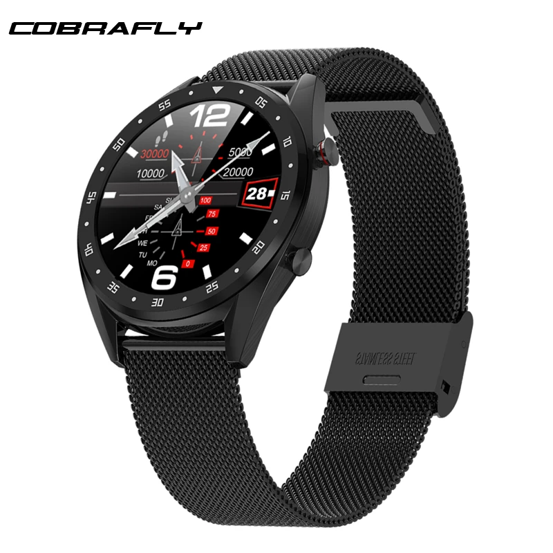 

Cobrafly L7 Smart Watch Bluetooth Calling Men Sports Fitness Tracker IP68 Waterproof ECG Heart Rate Monitoring for Xiaomi Huawei