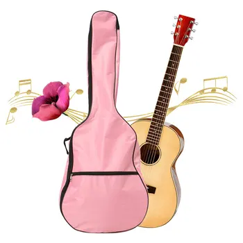 

Nylon Pink Waterproof Guitar Backpack Gig Bag Shoulder Hand Bag For Folk Acoustic Guitar 39 40 41 Inch
