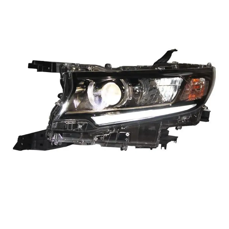 Сигнал поворота автомобиля Drl Automovil бег Luces Para Авто Светодиодные Автомобильные фары передние противотуманные фары 18 для Toyota Prado