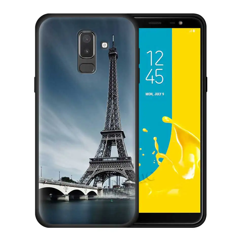 Париж Эйфелева башня Франция чехол для samsung Galaxy J8 J6 J4 A6 A7 A8 A9 плюс M10 M20 M30 S M40 силиконовый чехол для телефона с изображением на задней панели Чехол