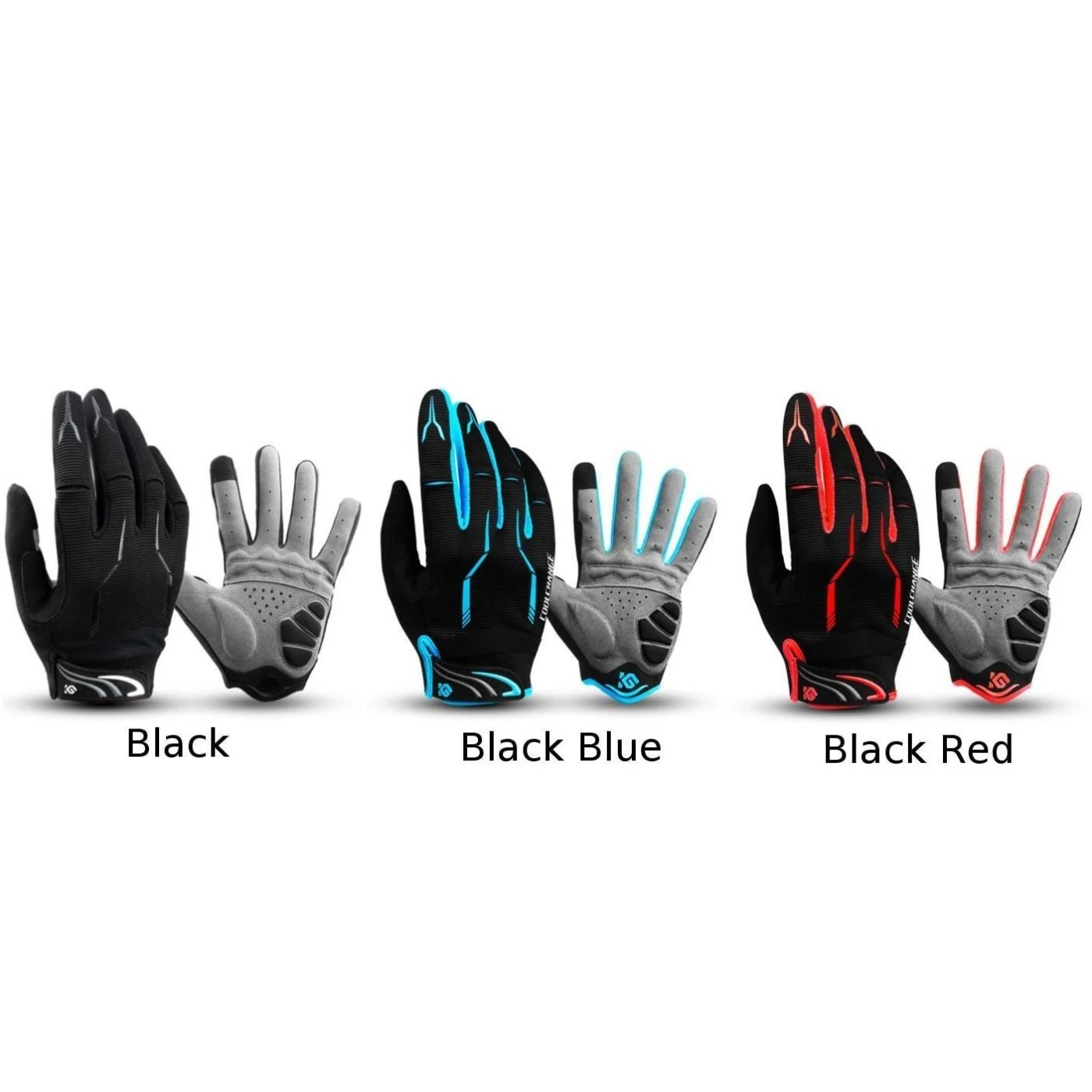 Touch Screen Full Finger Gloves For Mountain Bike Cycling Riding Racing Hiking