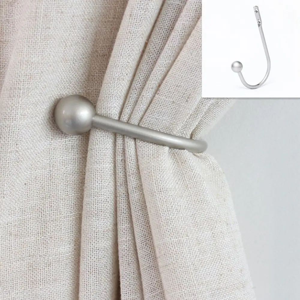 2 шт. пара современные металлические крючки для штор стойка зажим галстука Holdbacks