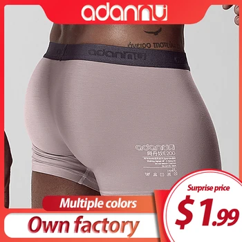 

ADANNU Brand Men Underwear Boxer Modal Breathable Comfortable Underpants Male Panties Cueca Tanga Men Boxers Shorts Calzoncillo