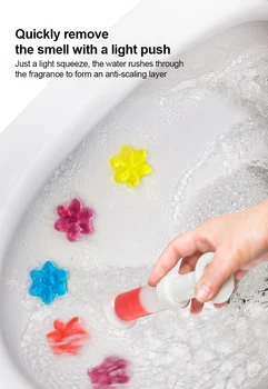 

Toilet Flower Gel Natural Fragrance Bean Toilet Floret Fragrance Clean Deodorant Fragrance Bean Bathroom Toilet Deodorant