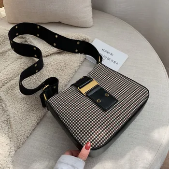 

Female Crossbody Bags For Women 2020 Pu Leather Luxury Handbags Designer Sac A Main Ladies Hand Shoulder Messenger Plaid Bag