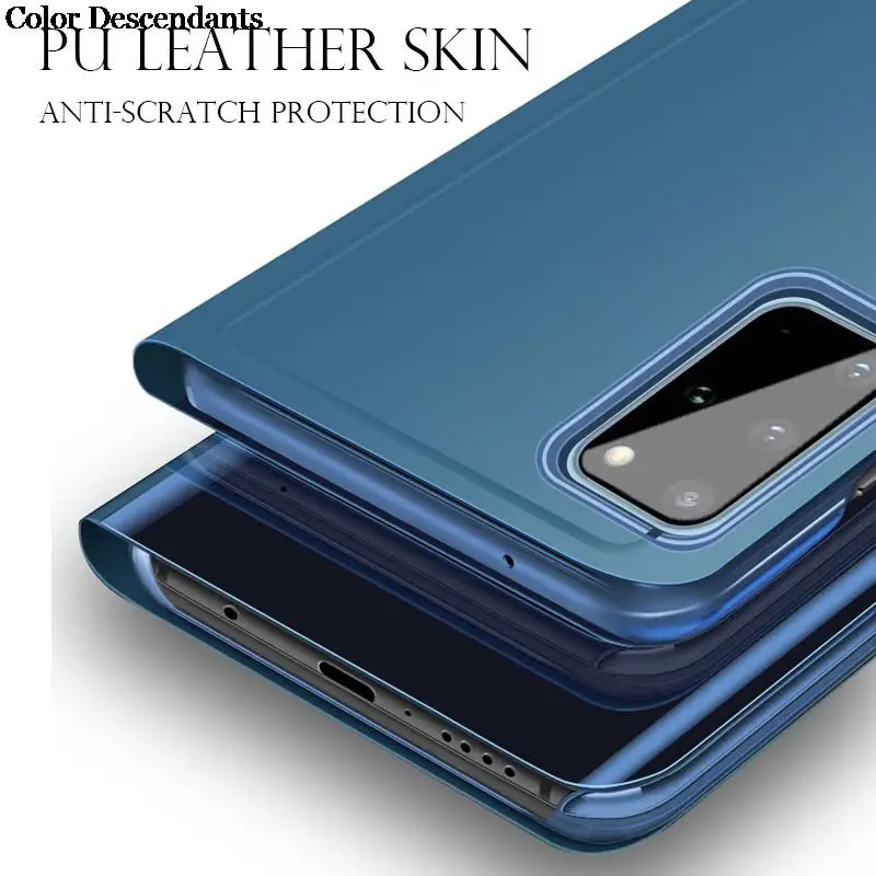 Magnetic Smart Mirror Case For Samsung A52 4G A52S 5G A51 4G A52 Flip Case Etui leather wallet case leather case smart mirror flip case phone case leather phone case