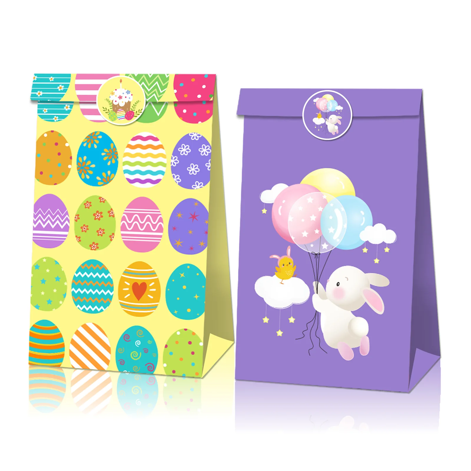 Bikasun 12 Pièces Sac Cadeau, Tracteur Sacs En Papier, Sac