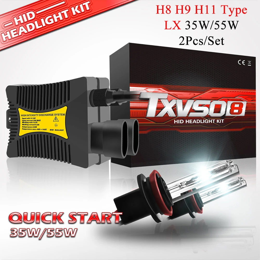 Ксеноновая лампа TXVSO8 H8 H9 H11 типа 12 в 70 Вт HID однолучевая фара с балластом OEM для