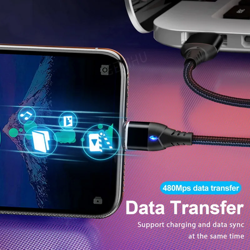 Магнитный кабель для iphone/Micro USB/Type C 2 м|Кабели мобильных телефонов| |