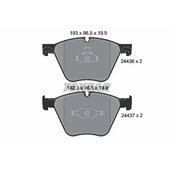 Disc pads front BMW X6 E71/E72/GT 4.4i 08 TEXTAR 24436 |