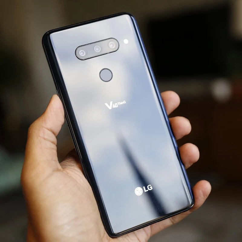 LG V40 ThinQ 6," 6 ГБ ОЗУ Android Восьмиядерный двойной фронтальный 3 тыловых камеры отпечатков пальцев Смартфон V405UA/V409N/V405EBW