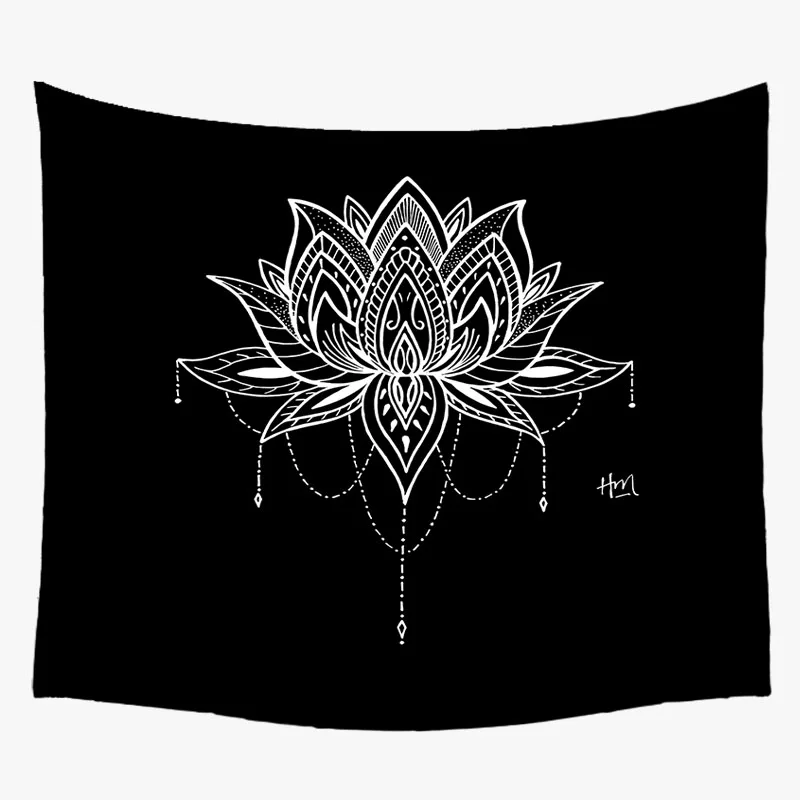 Декор психоделический гобелен настенный индийский коврик с мандалой в стиле хиппи чакра гобелены Бохо настенная ткань M6