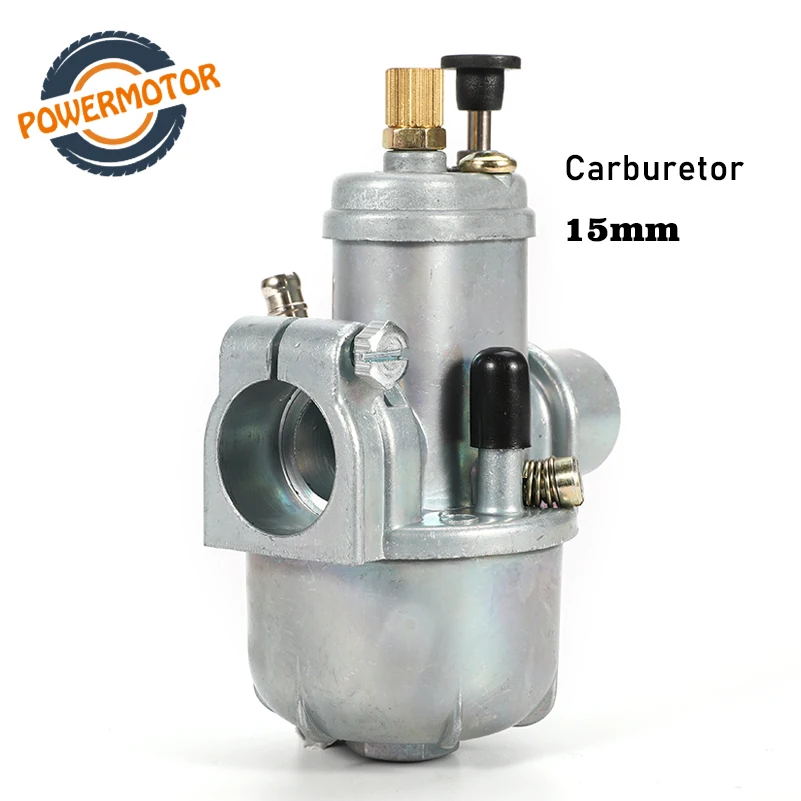 

Motorcycle 15mm Carburetor Puch Moped Bing Style Carb Carburador FOR Stock Maxi Sport Luxe Newport Cobra Carburettor Engines E50