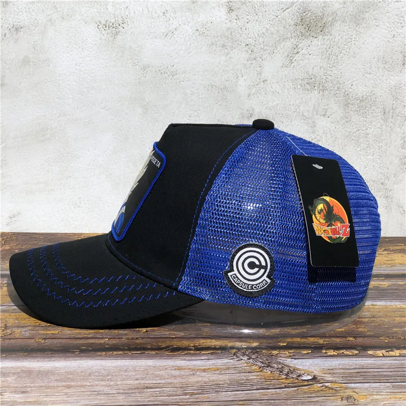 Новая брендовая Кепка Dragon Ball Z VEGETA Snapback Trucker Dad Hat Мужская и женская кепка в стиле панк, хип-хоп, регулируемая косточка, сетчатая Кепка, Прямая поставка