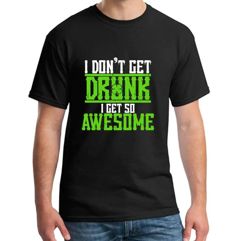 

Fitness Ireland Shamrock St.Patricks Day Beer Drunk tshirt for men fitted Novelty summer homme tee t shirts Clothes Popular