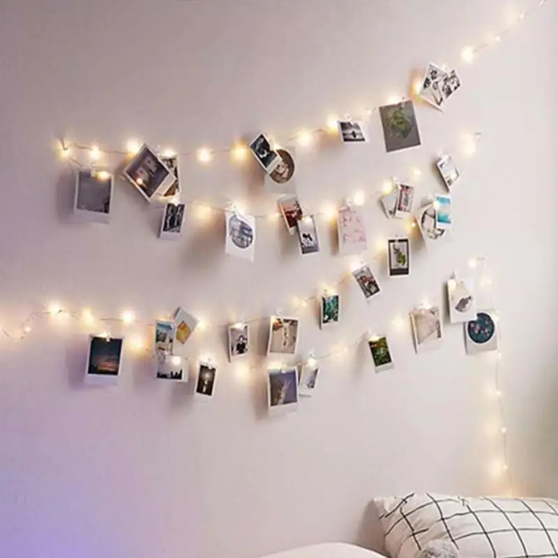 20pcs Wooden Clips Photo Clothespin Craft Wedding Holiday Party Decoration