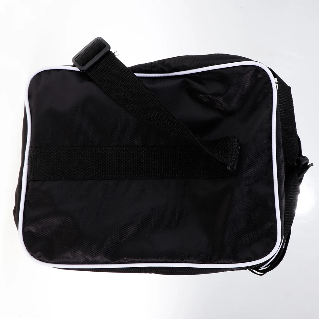 Portable Bowling Ball Storage Case Ball Carrier Bag Single Ball Tote Bag Pocket with Base with Two Side Pockets