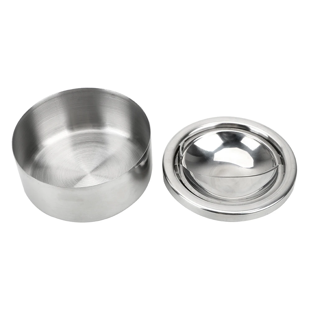 Silicone Ashtray Air Purifier Ashtray Wood Ashtray Cigarettes Ashtray Portable Ashtray Stainless Steel Ashtray Metal Ashtray Ceramic Ashtray Stainless Steel Lidded Ashtray Smoking Accessories Round Stainless Steel Cigarette Ash Storage Case