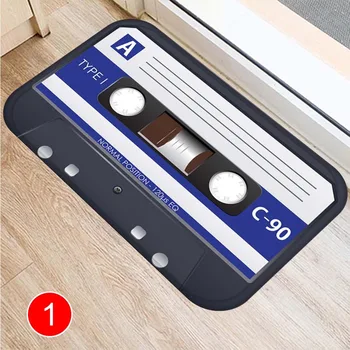 

Economical Audio Tape Pattern Floor Mat Carpets Floor Rug Kitchen Living Bathroom Non-slip Backing ds99