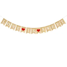 Производители прямых продаж Рождественские Свадебные украшения вечерние подвесной флаг LOVE Is Sweet белье ласточкин хвост флаг