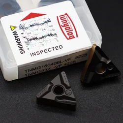 Outil de tournage externe, tour, coupeur CNC, avec insertion de carbure Indexable, TNMG160408 L VF 4225, TNMG 160408 