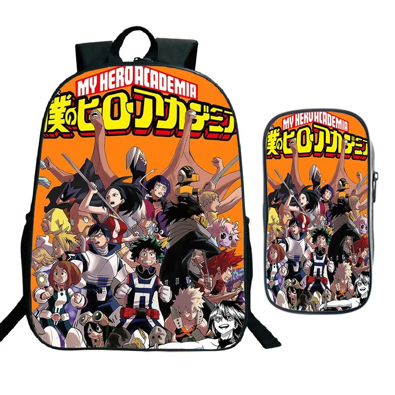 Boku No Hero academic Рюкзак Школьные сумки модный крутой узор школьный рюкзак для учеников, мальчиков и девочек рюкзак с пенал