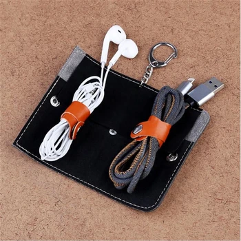 

Vintage Leather Coin Purse Unisex Small Coin Wallet Mini Bag Multifunction Earphone Line Headset Bag Porte Monnaie Homme