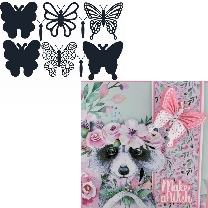 3 идеальных бабочки металлические режущие штампы высечки бабочек для