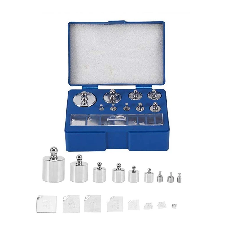17 Pcs Calibration Weights Set, 10Mg 100G Grams Weights Calibration