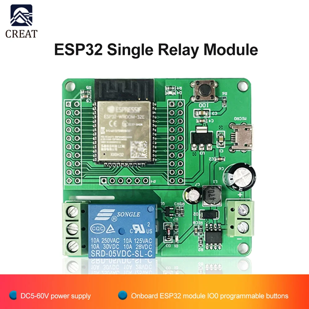 Generic Esp32 Single Relay Module Esp32-Wroom Development Board 1 ...