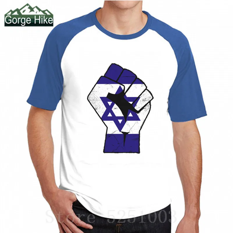 

Israel Flag T shirt Men Fashion Summer 3D fist Short Sleeve Round Neck Design Funny T-shirts Printing Israel Pride Men Clothing