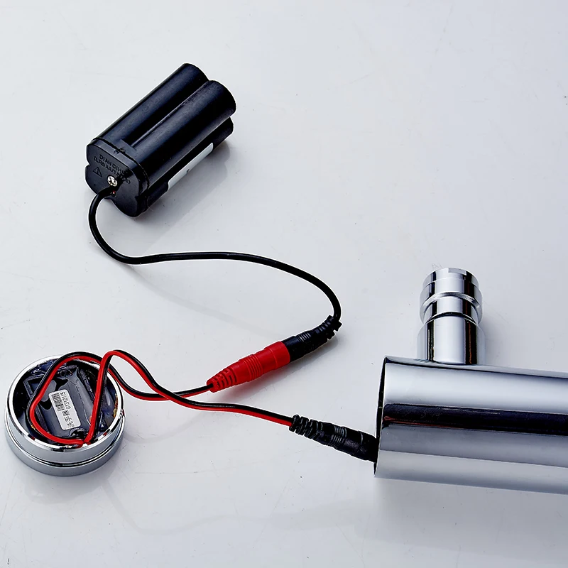 MTTUZK настенный DC6V батарея мощность интегрированный тип автоматический датчик кран Ванная комната Умывальник бесконтактный инфракрасный кран