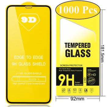 

1000pcs 9D Full Glue Tempered Glass For Huawei P40 Lite E P30 Mate 30 20 Nova 7i 6 SE P Smart Curved Screen Protector Guard Film