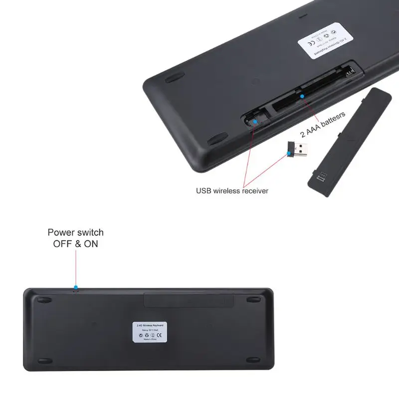 OOTDTY L200 Французская клавиатура 2,4G Беспроводная клавиатура для Android tv ноутбук компьютер