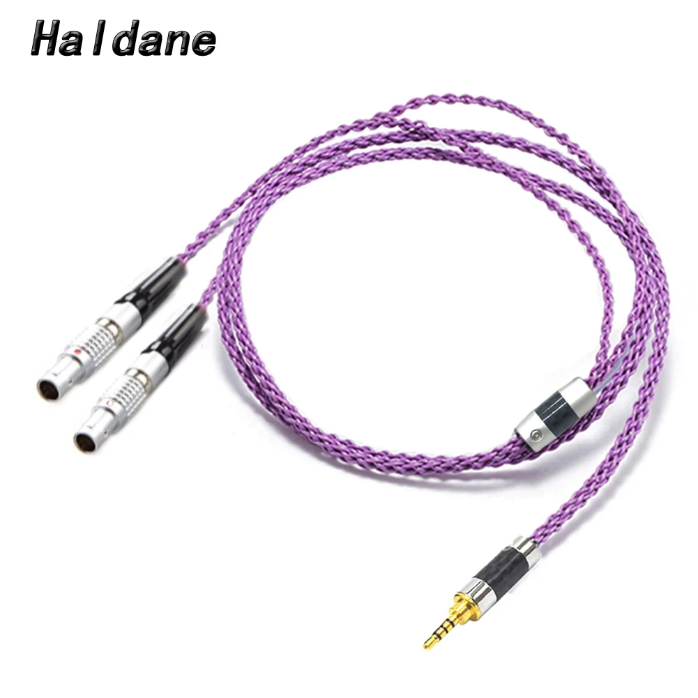 Haldane HIFI 8 Cores 7N OCC Silver Plated Headphones Replacement Cable Upgrade Cable for Focal Utopia ELEAR Headphones