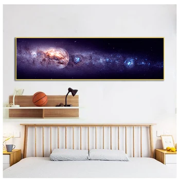 

Space Theme Planets Poster Print Sun Mercury Venus Earth Mars Jupiter Neptune Pluto Wall Art Canvas Painting Pictures Home Decor