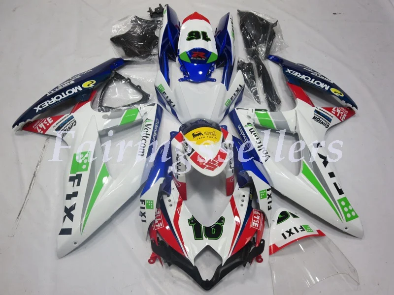 

<Injection mold> New ABS Full Fairing Kit 100% Fit For GSXR600 GSXR750 k5 K8 K9 Fairings Fixi