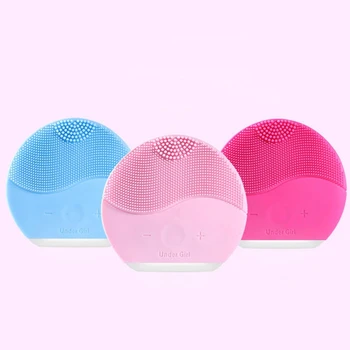 

Hotest Electric Mini Facial Cleansing Massager Brush For Wash Face Cleanser Machine Deep Clean Silicone Cleaner Massage Device