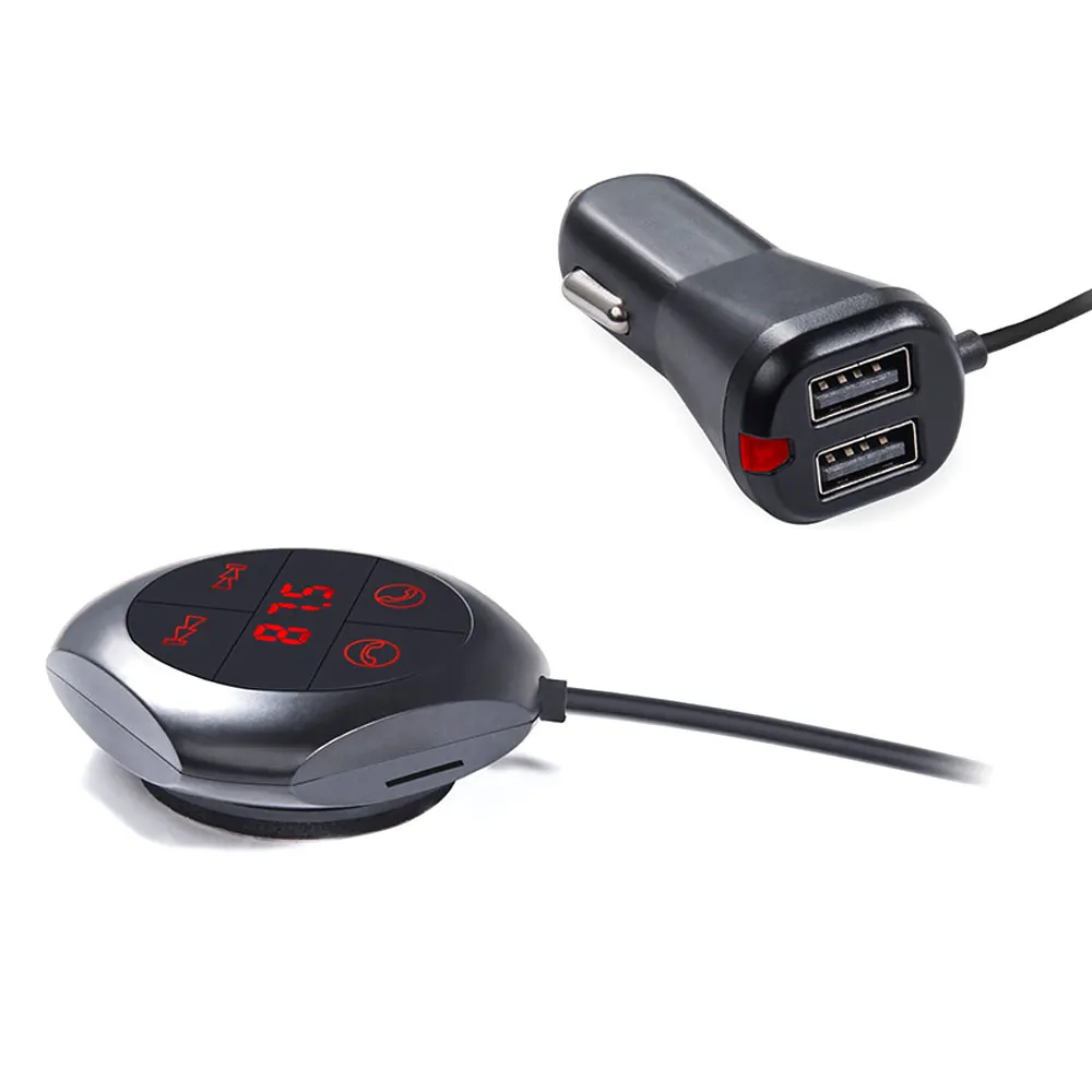 DSYCAR 1 шт. Bluetooth гарнитура автомобильный комплект fm-модулятор магнитная наклейка двойной USB зарядка fm-передатчик Bluetooth Автомобильный mp3 плеер