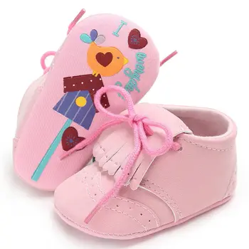

Newest Arrival Baby Toddler Boy Girl PU Leather Tassel Shoes Bandage Snow Pram Boots Crib Anti-Slip Casual Kids Shoes Prewalkers