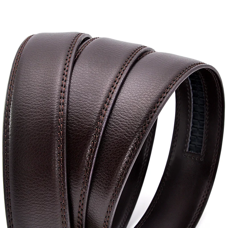 Leather Belt Without Buckle Men's 