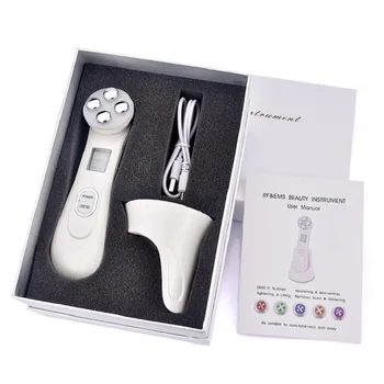 

Face Skin EMS Mesotherapy Electroporation RF Radio Frequency Facial LED Photon Skin Care Device Face Lifting Tighten Massager