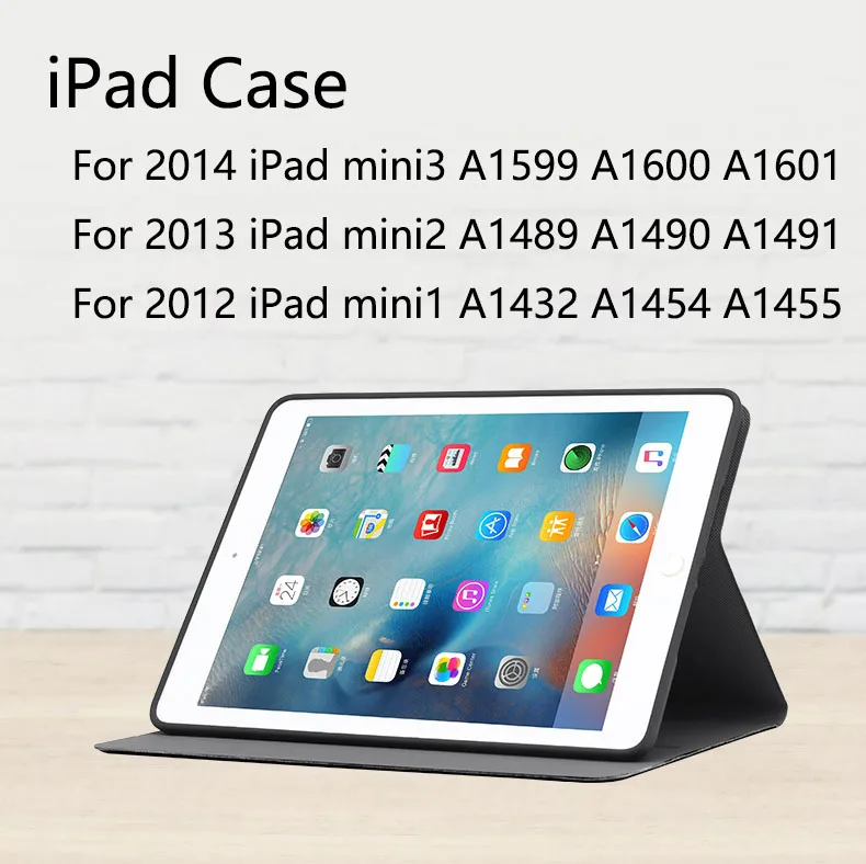 for iPad mini1 2 3 Ipad чехол для защиты для ipad Air3 Air1 Air2 10,5 mini5 mini4 mini1 mini2 mini3 7,9 ipad Pro9.7 ipad pro10.5 с ТПУ кожаный чехол - Цвет: for iPad mini1 2 3