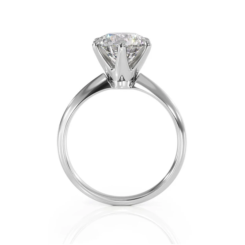 1ct 6 5 мм EF цвет Moissanite обручальное кольцо 14k белое золото для женщин кольцо|Кольца| |
