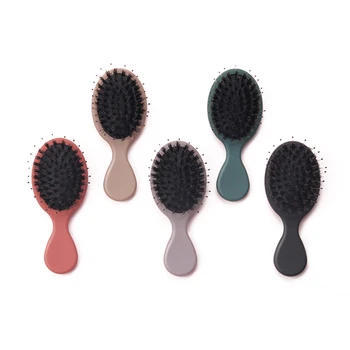 

Mini Hair Comb Styling Hairbrush Portable Shampoo Brush Salon Massager Hair Comb Horsehair Brush Fashion Styling Tool Fashion